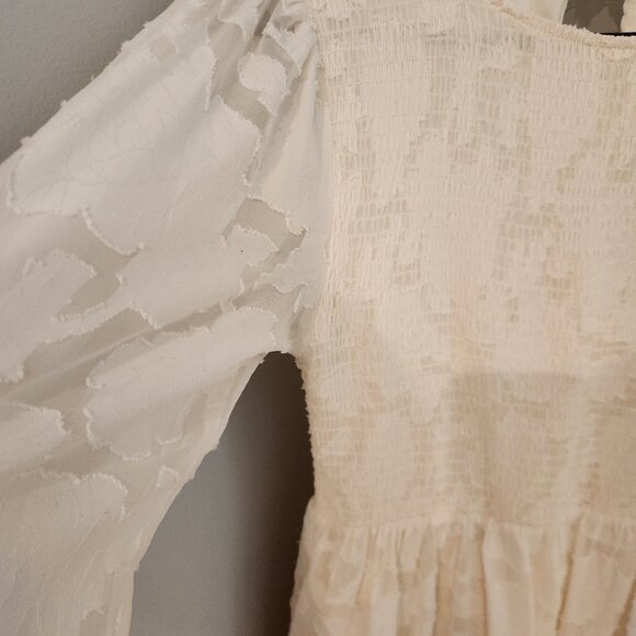 Mitilly womens smocked long sleeve maxi dress - Picture 7 of 8